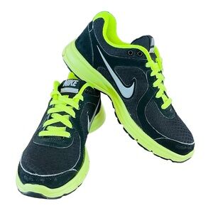 Nike Air Relentless 443844-008 Men’s Size 6.5 black, neon yellow / green